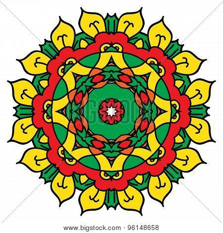 Bright Vector Mandala