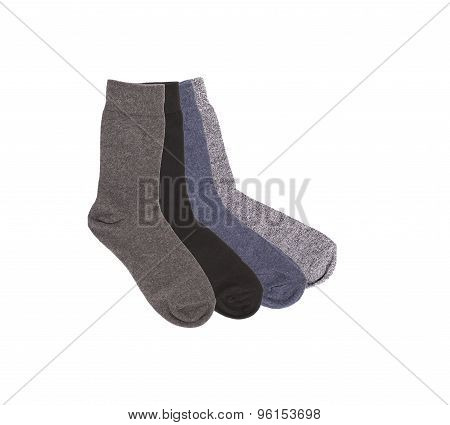 Man socks isolated.
