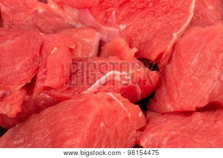 Meat for goulash.