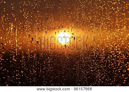 Sunset and a rain.