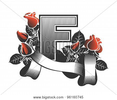 vector vintage letter