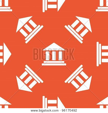 Orange museum pattern