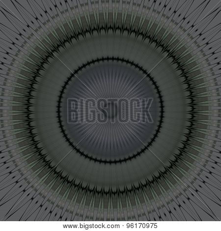 Illustration Of Dark Grey Mandala