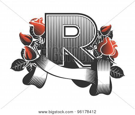 Vector Vintage Letter