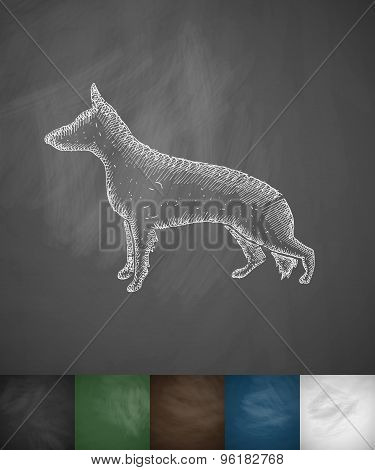 german shepherd icon