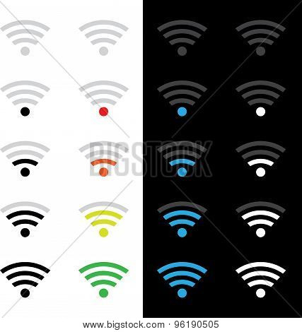 Wireless technology icons