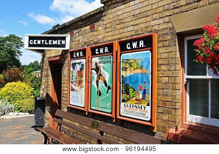 Retro posters at Arley Railway Station.