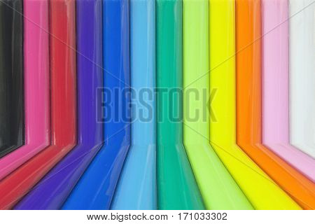 Rainbow Room Modern Interior Design Concept Background