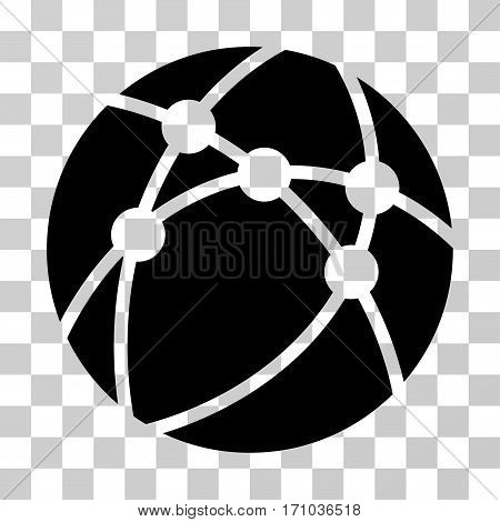 Browser icon. Vector illustration style is flat iconic symbol black color transparent background. Designed for web and software interfaces.