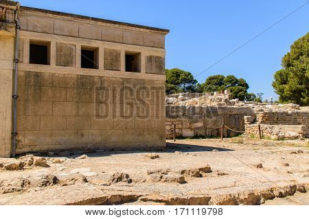CRETE - May 20: Greece.The interiors of the Minoan palace . May 20 2016 in Crete Greece.