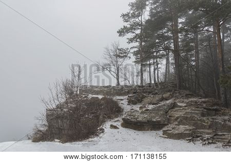 Tomasovsky View In Slovakia Paradise In Winter Time