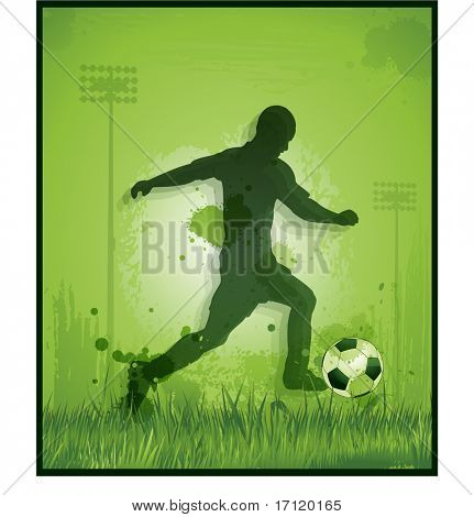 พื้นหลังฟุตบอล grunge