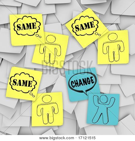 Una persona cambia e distingue il gruppo in questo episodio di Sticky Note Theatre.