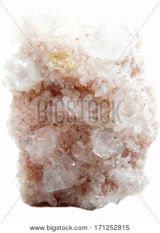 apophyllite semigem geode crystals geological mineral isolated