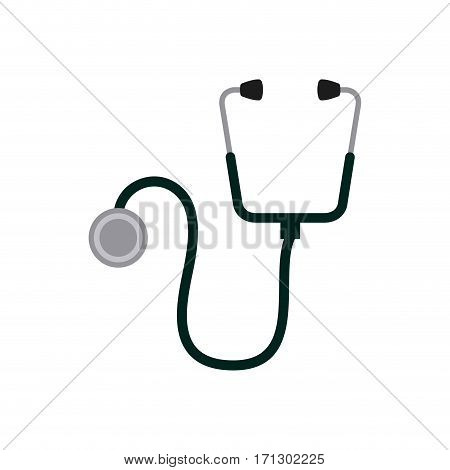 sthetoscope icon over white background. colorful design. first aid concept. vector illustration