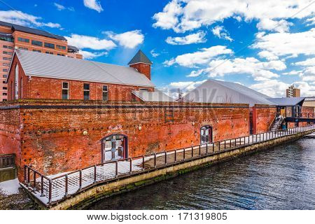 Hakodate, Japan at Kanemori Warehouse District.