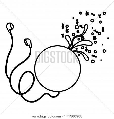 headphone icon stock image, vector illustration design