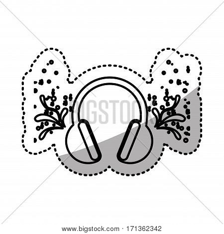 headphone icon stock image, vector illustration design