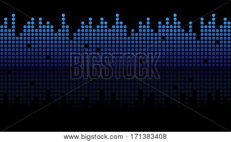 seamless digital equalizer background with color gradient