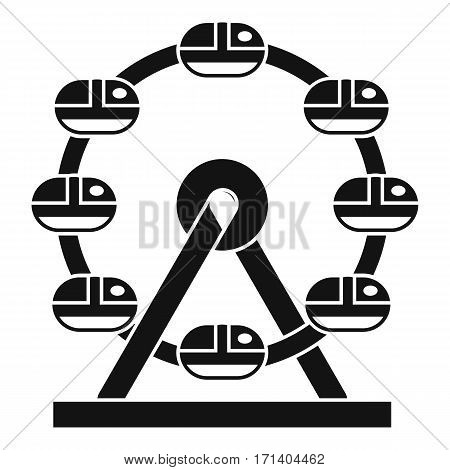 Giant ferris wheel icon. Simple illustration of giant ferris wheel vector icon for web