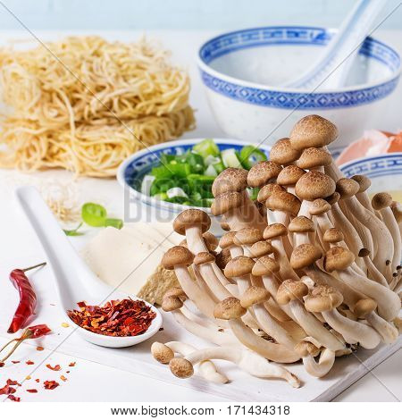 Ingredients For Asian Ramen Soup