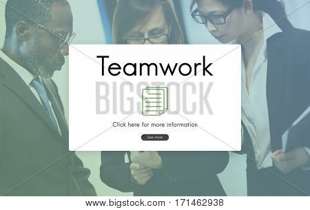 Business Teamwork Teamup Strategy Planning