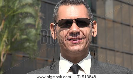 Smiling Older Business Man
