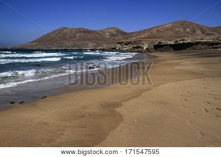 The Famous Lagoon In Playa La Solapa, Fuerteventura
