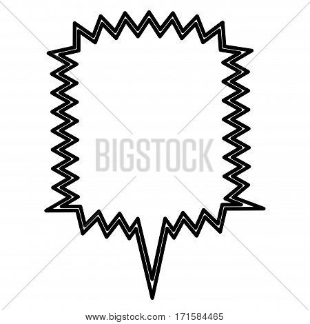 chat bubble square icon stock image, vector illustration design