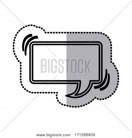 chat bubble square icon stock image, vector illustration design