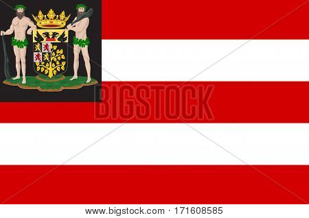 Flag of Hertogenbosch is a city and municipality in the southern Netherlands. It is the capital of the province of North Brabant.