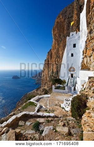 Monastery of Panagia Hozoviotissa on Amorgos island.