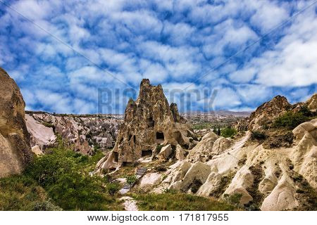 Mountain landscape in national park Goreme, Cappadocia, Turkey