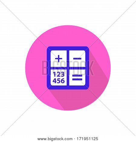 Calculator. On A White In A Bright Circlesign, Logos, Website, Social Media, Mobile Applications