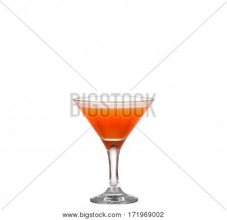 Orange Cocktail Cutout, Isolated On White Background