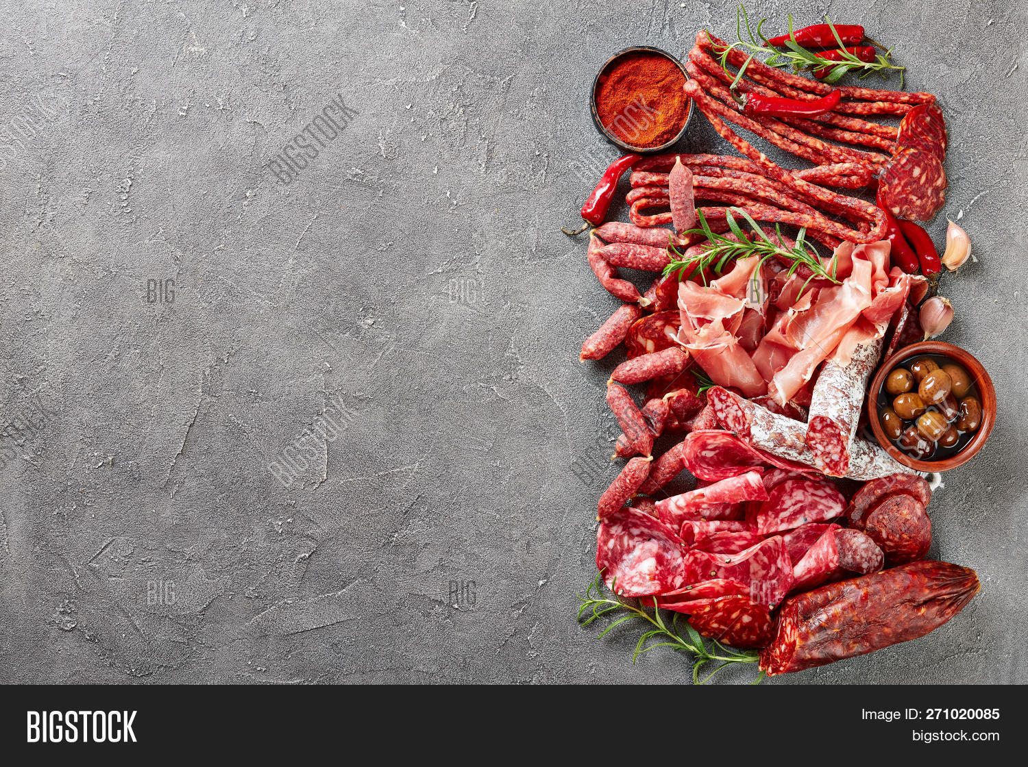 Set Spanish Sausages Image & Photo (Free Trial) Bigstock