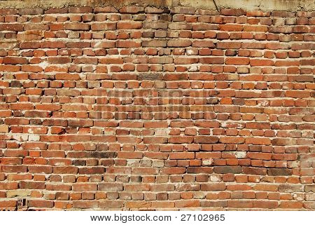 Ikke-pudset mur
