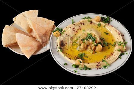 Hummus. Clipping Path included.