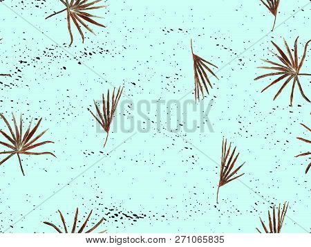 Indigo Exotic Pattern. Monstera And Hibiscus Flowers Tropical Bouquet.  Hawaiian T-shirt And Swimwea