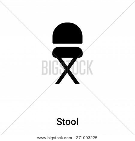 Stool Icon In Trendy Design Style. Stool Icon Isolated On White Background. Stool Vector Icon Simple