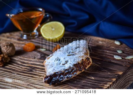 Oriental Recipe. Dessert With Dried Fruits, Lemon And Honey