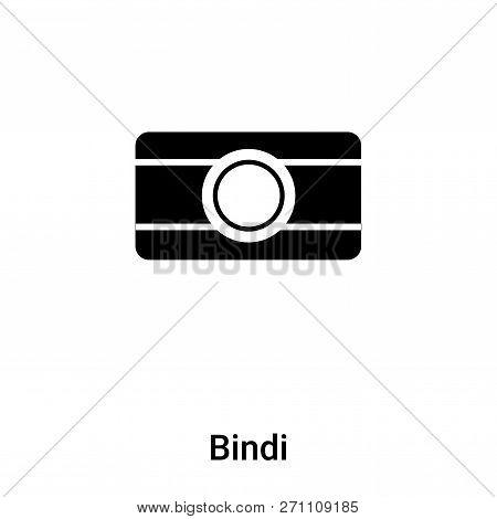 Bindi Icon In Trendy Design Style. Bindi Icon Isolated On White Background. Bindi Vector Icon Simple