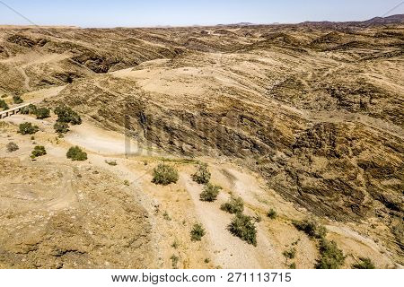 The Rocks Near Kuiseb River In The Mountain Of Namibia.