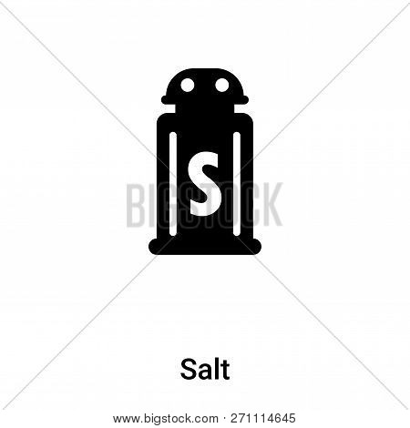 Salt Icon In Trendy Design Style. Salt Icon Isolated On White Background. Salt Vector Icon Simple An