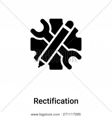 Rectification Icon In Trendy Design Style. Rectification Icon Isolated On White Background. Rectific