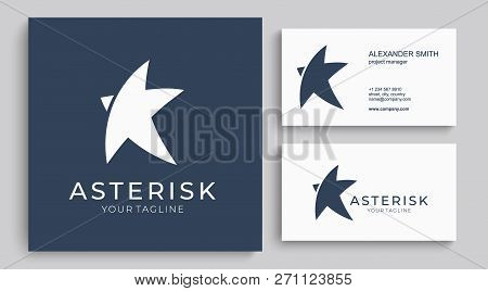 Star Logo Vector. Universal Abstract Logo With A Star Symbol For Any Business. Star Sign - A Leader,