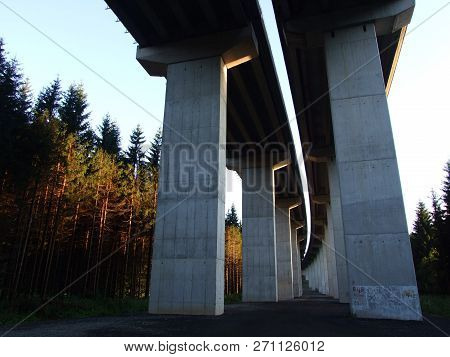 Viadukt Near The Forest Park Golubinjak In Gorski Kotar Region