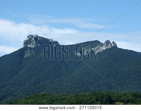 A View Of Klek Mountain In The Republic Of Croatia