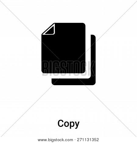 Copy Icon In Trendy Design Style. Copy Icon Isolated On White Background. Copy Vector Icon Simple An