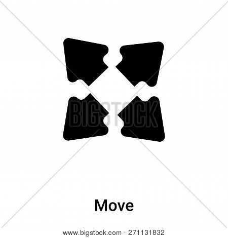Move Icon In Trendy Design Style. Move Icon Isolated On White Background. Move Vector Icon Simple An
